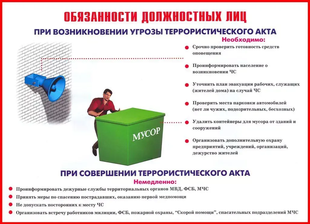 Обязанности должностных лиц